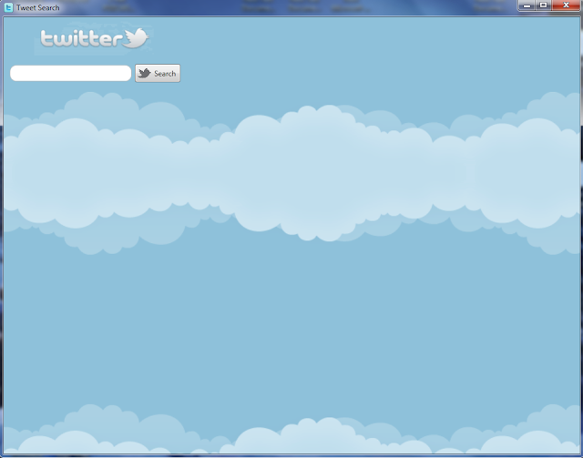 twitter search appication