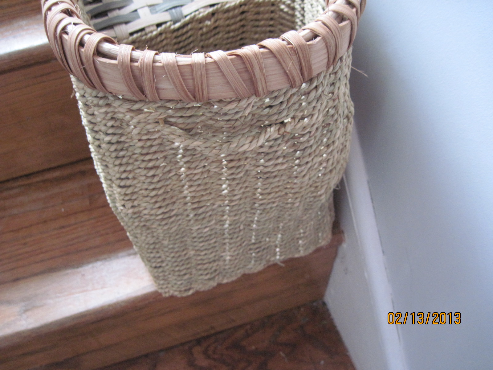 John Toft Basketry The finished stair basket