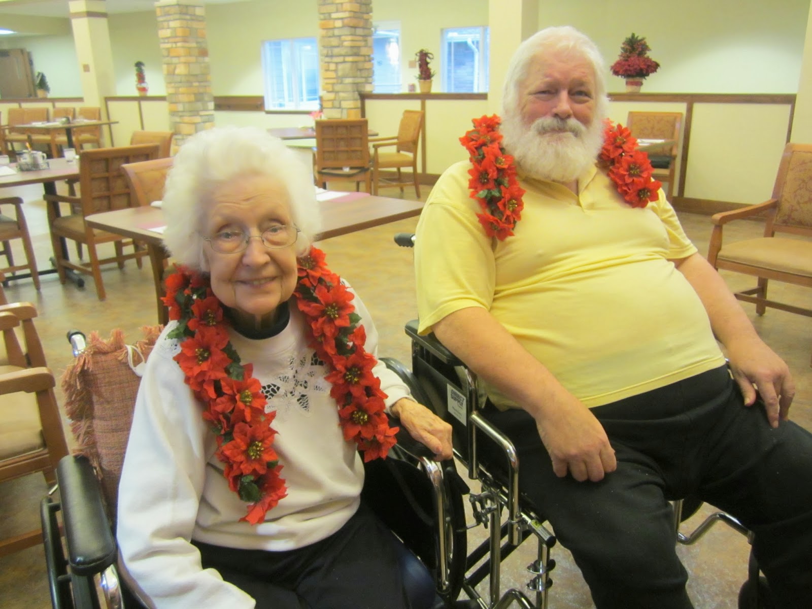 Harvest Moon by Hand Decorating a Nursing Home for Christmas