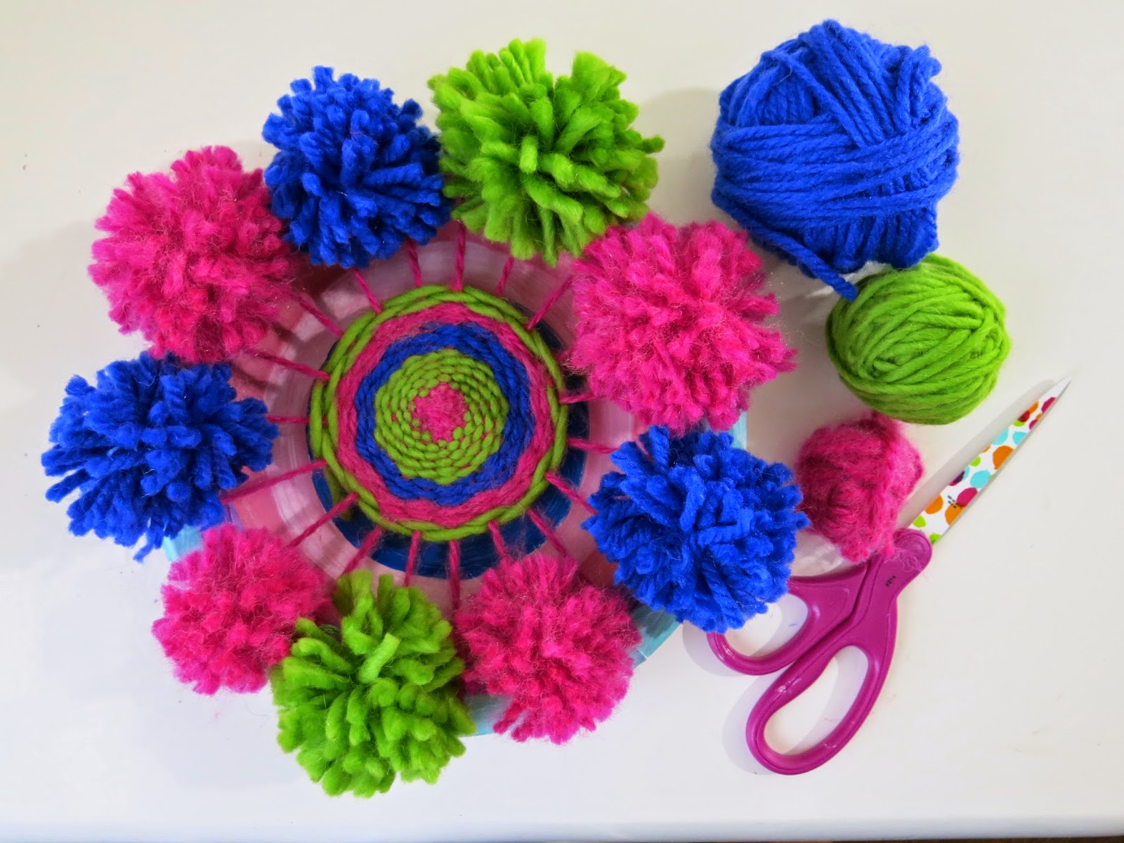 Round Paper Weaving Basket Knitting Crafts Decoration - Temu