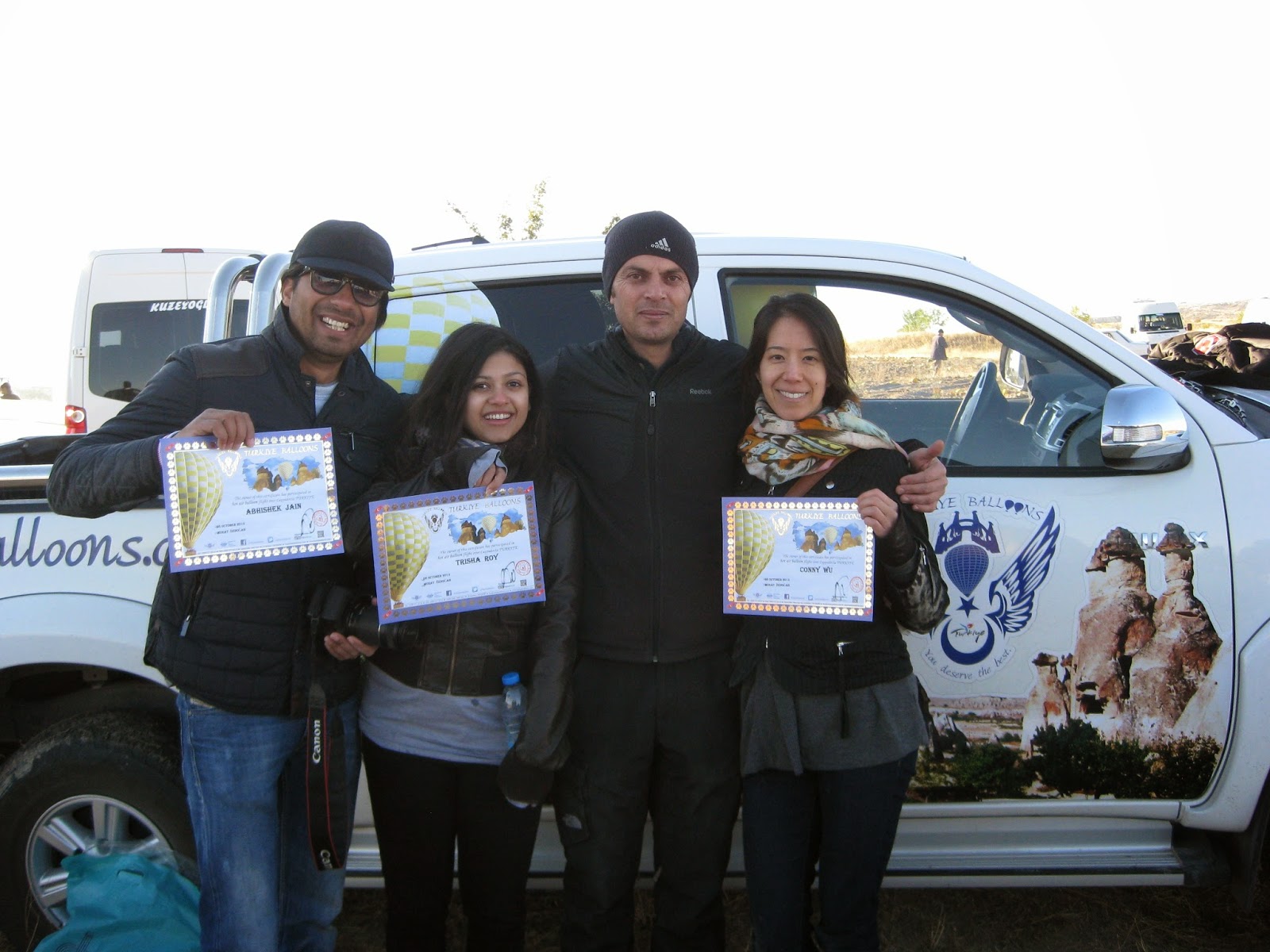 Cappadocia - We proudly show off our certificates