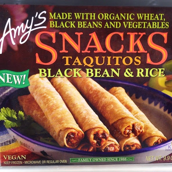 Plant Based Vegan Vegetarian Snacks Finger Food Frozen at Target Amy's Snacks Black Bean & Rice Taquitos Organic
