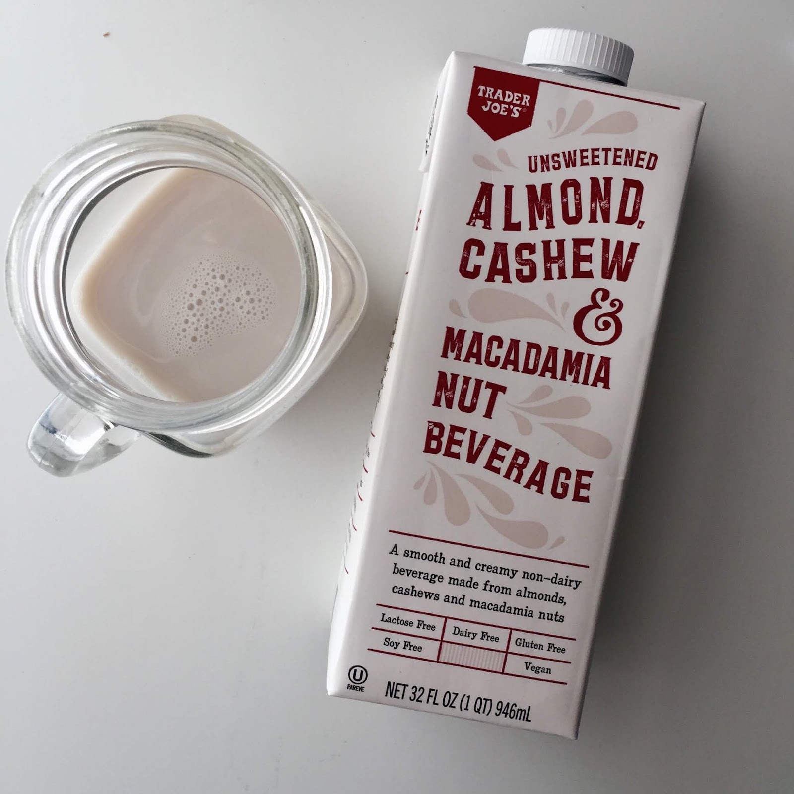 Trader Joe's Unsweetened Almond, Cashew & Macadamia Nut Beverage