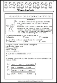 Texto informativo em sala de aula Texto informativo em sala de aula