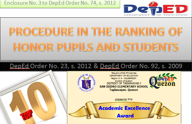 certificate of academic excellence