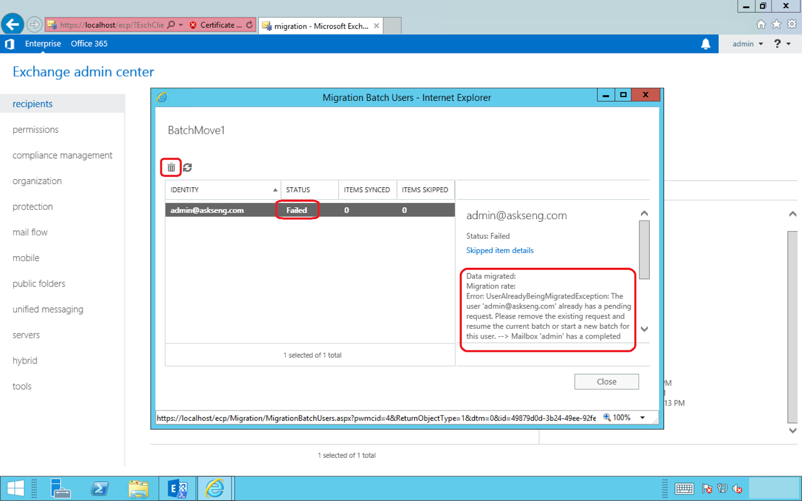 How To Migrate Mailboxes from Exchange 2010 to Exchange 2016 using PowerShell