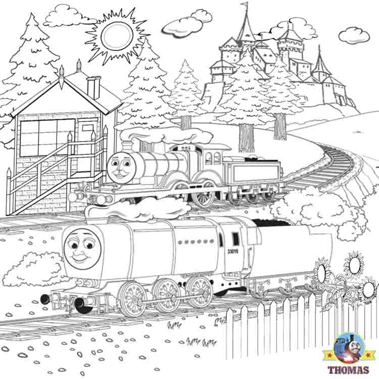 Thomas coloring book pages for kids printable picture ...