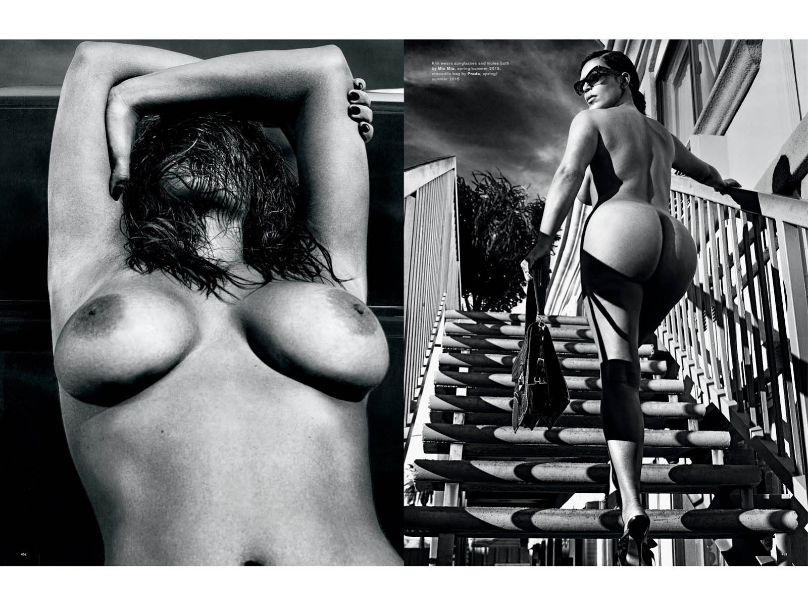 Fotos Completas de #KimKardashian desnuda para #LoveMagazine