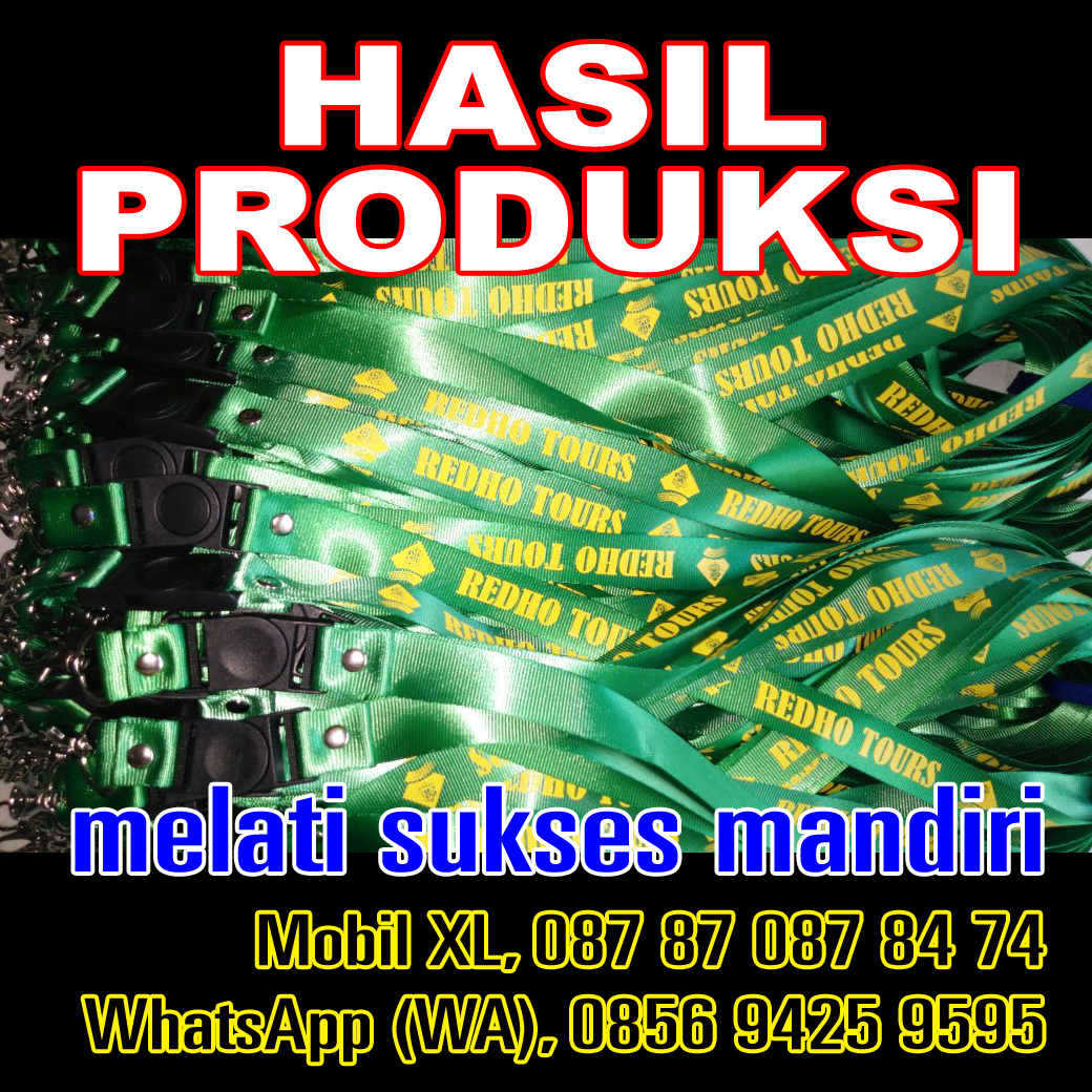 spanduk instant melati sukses mandiri lanyard tali id card tali