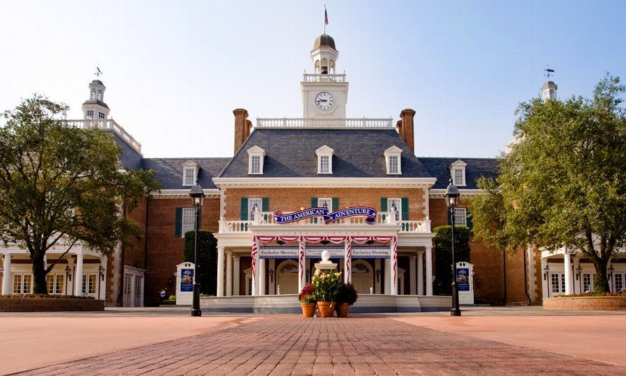 The American Adventure na Disney - Frente The American Adventure na Disney - Frente