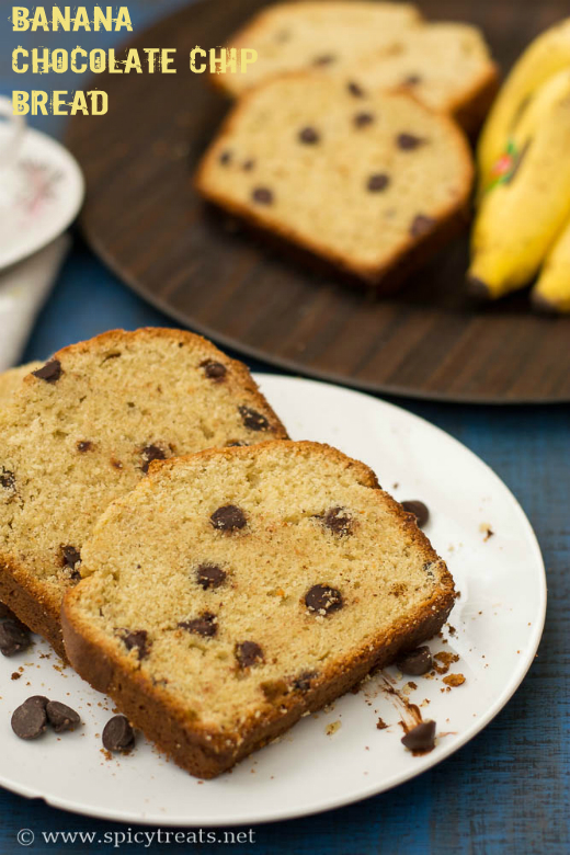 Spicy Treats Banana Chocolate Chip Bread Recipe Banana Bread In Toaster Oven Recipe