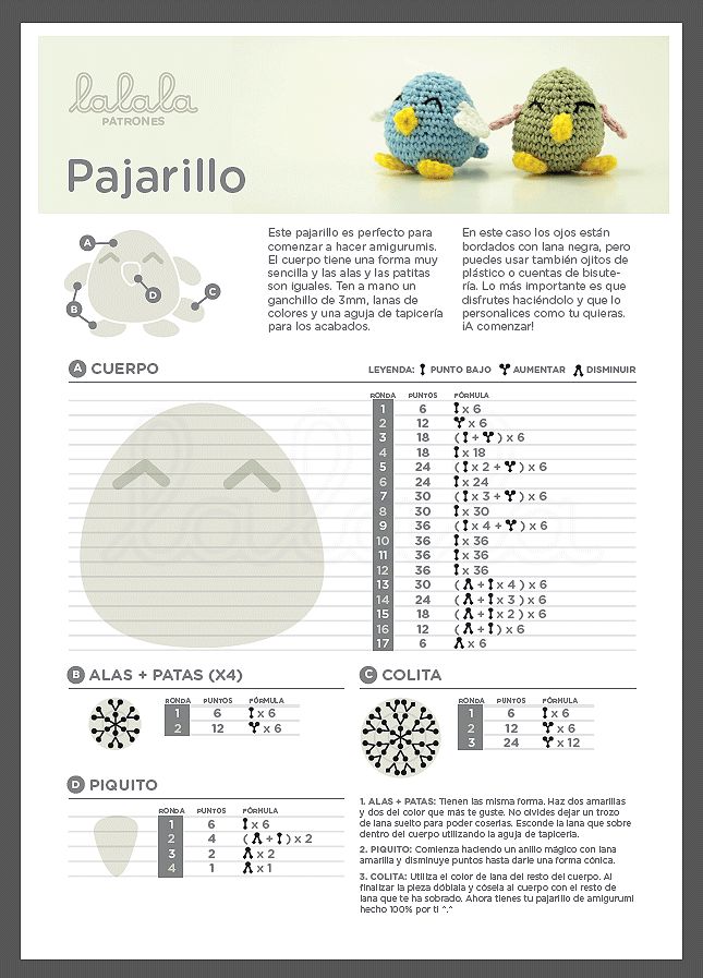 amigurumi patrones faciles