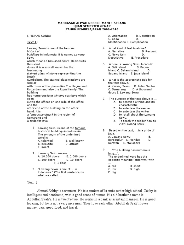 Materi descriptive text kelas 7 ppt picture