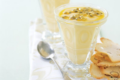 Mango and passionfruit soy cream dessert recipe Mango and passionfruit soy cream dessert recipe