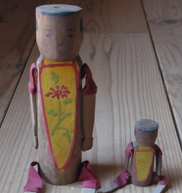 昭和期【べんた人形】おきん女 桑原竹細工店 熊本県日奈