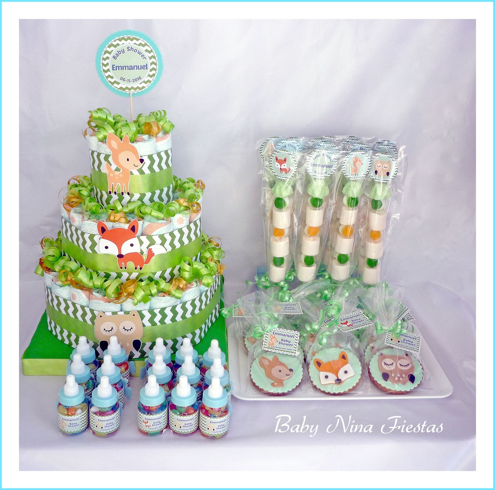 Baby Nina Fiestas Kit baby shower para Emmanuel
