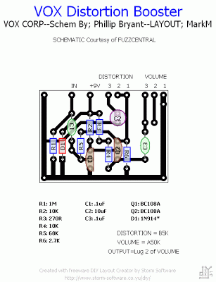 StompBoXed - The Guitar Pedal Builders Repository: VOX Distortion Booster