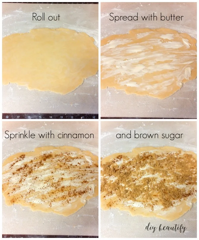 steps to making pie crust cinnamon cookies