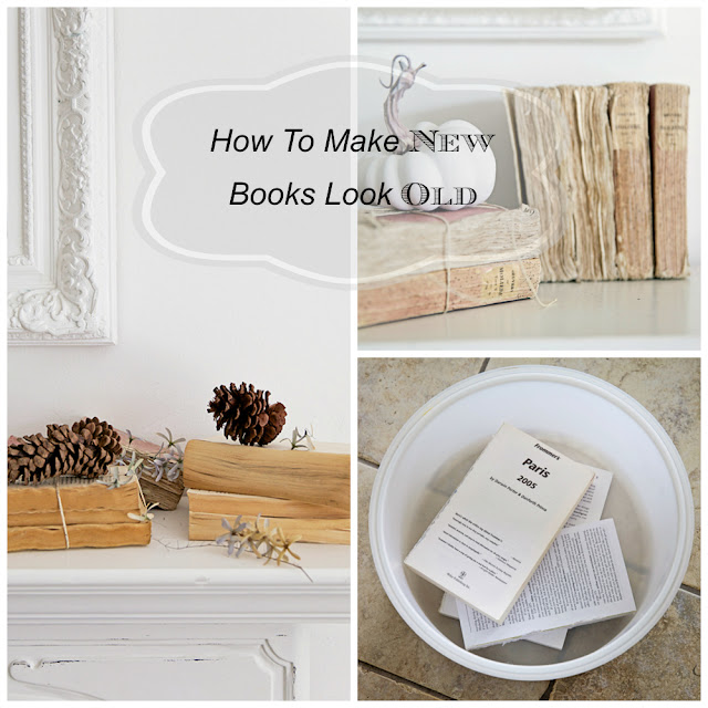 DIY * How To Make New Books Look Old Shabbyfufu