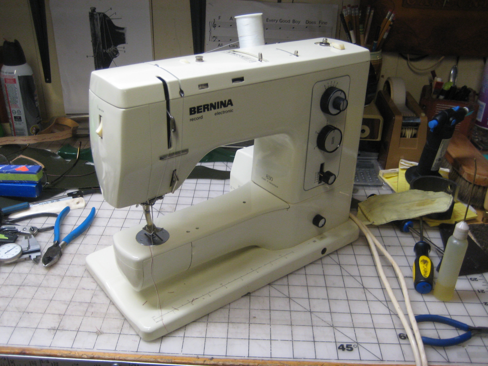 MI Vintage Sewing Machines: Bernina 830 Record Electronic (1979)