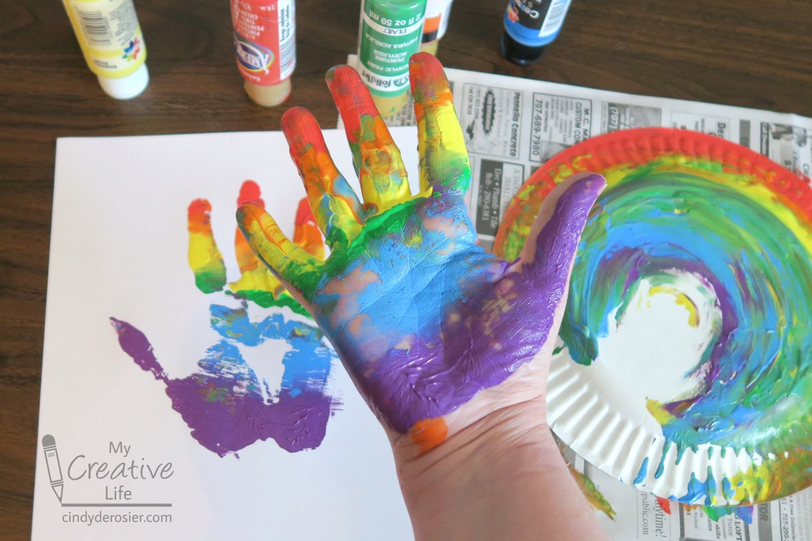 Rainbow Dash Handprint Craft - Fun Handprint Art