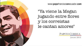 memes de visita papa Francisco memes de rafael correa