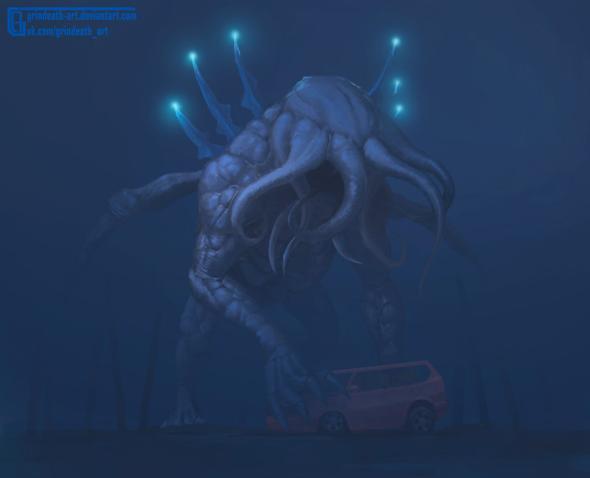 As sombrias ilustrações de fantasia, ficção científica e terror de Oleg Bulakh Oleg Bulakh deviantart artstation arte ilustrações ficção científica fantasia sombria terror cósmico lovecraft criaturas