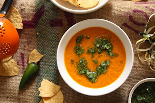 food by jessica: Carrot Soup with a Tex Mex Twist