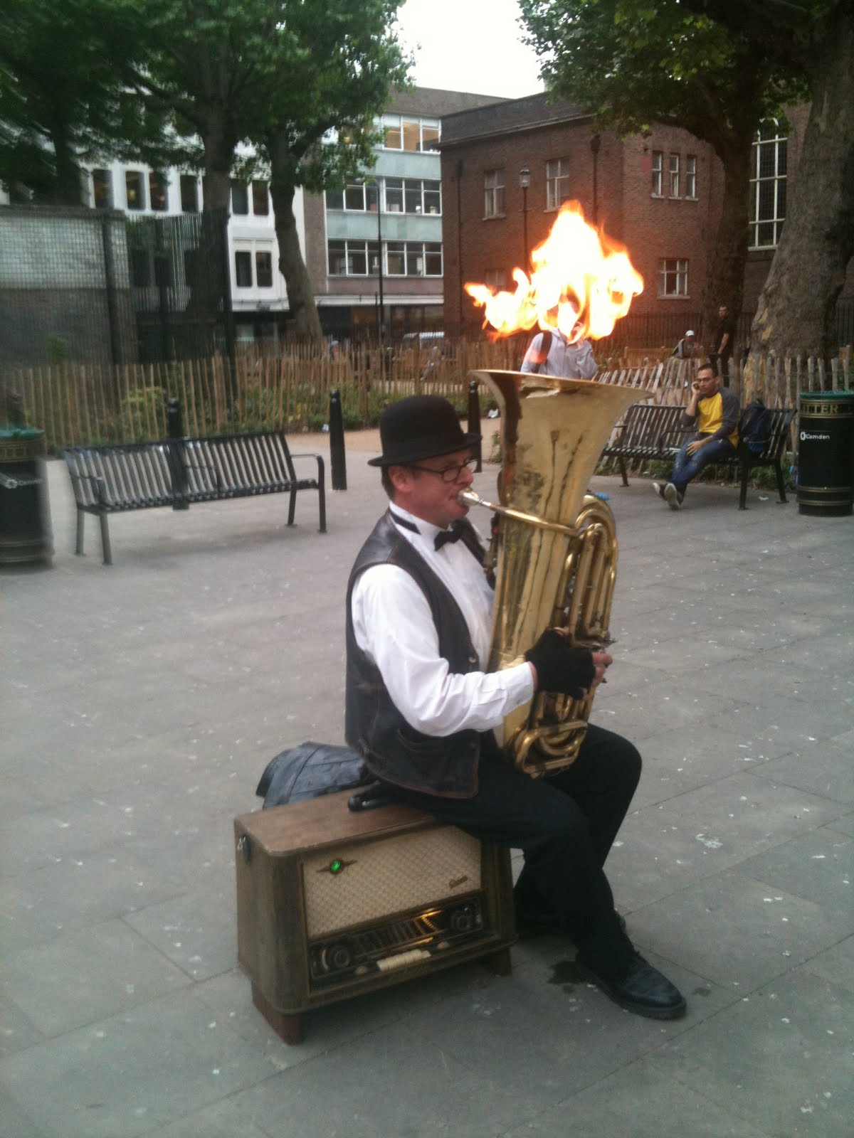 Pepys Motet: A tuba that blows fire...