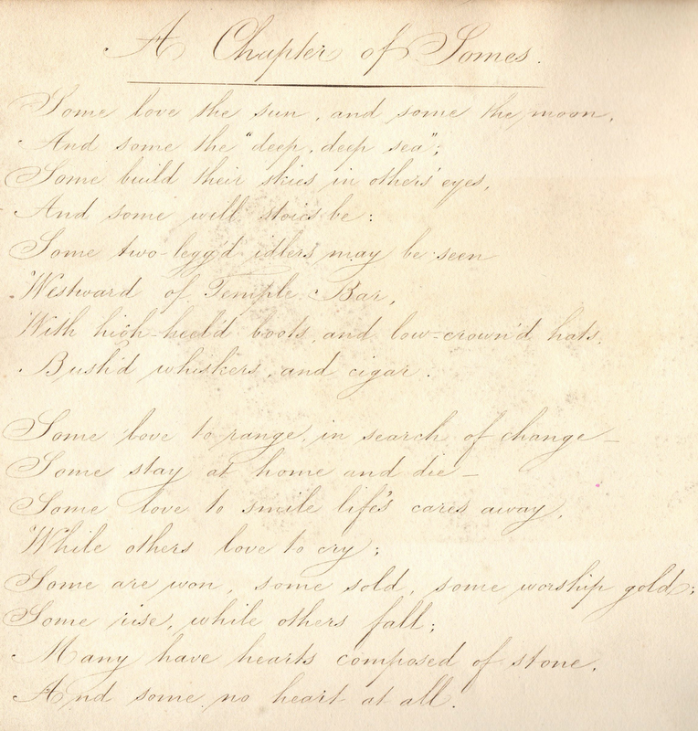 Edwardian handwriting image