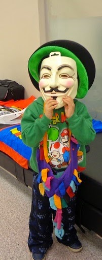 Child with Guy Fawkes Mask