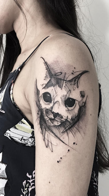 Tatuagens femininas de gatos Tatuagens femininas de gatos
