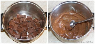 ciocolata, preparare ciocolata topita, ciocolata topita la bain-marine, crema de ciocolata, retete culinare, retete cu ciocolata, ciocolata pentru prajituri si torturi, 
