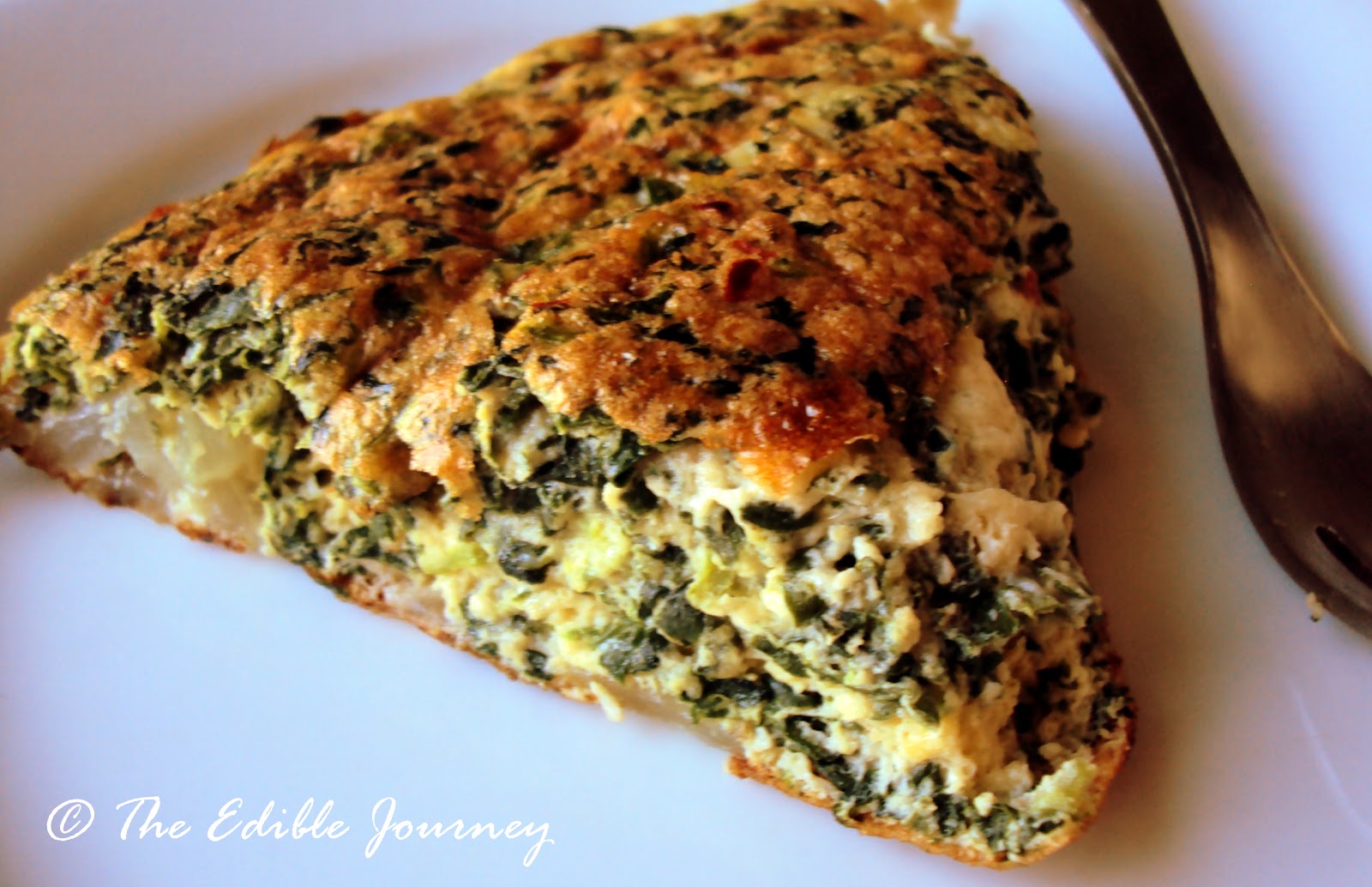 The Edible Journey Spinach Frittata