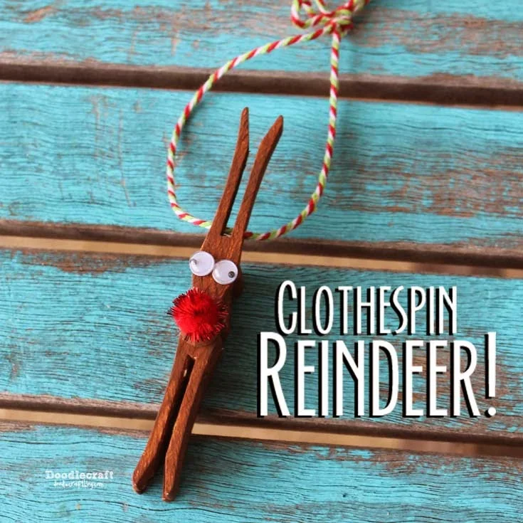 Clothespin Reindeer Craft