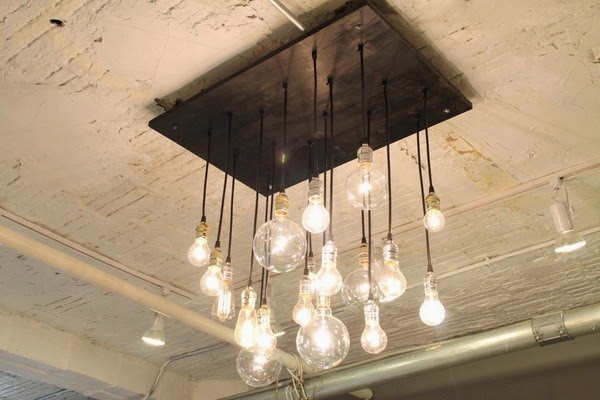 Retro industrial ceiling lamps