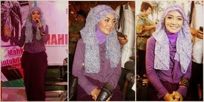 Contoh model hijab artis indonesia masa kini