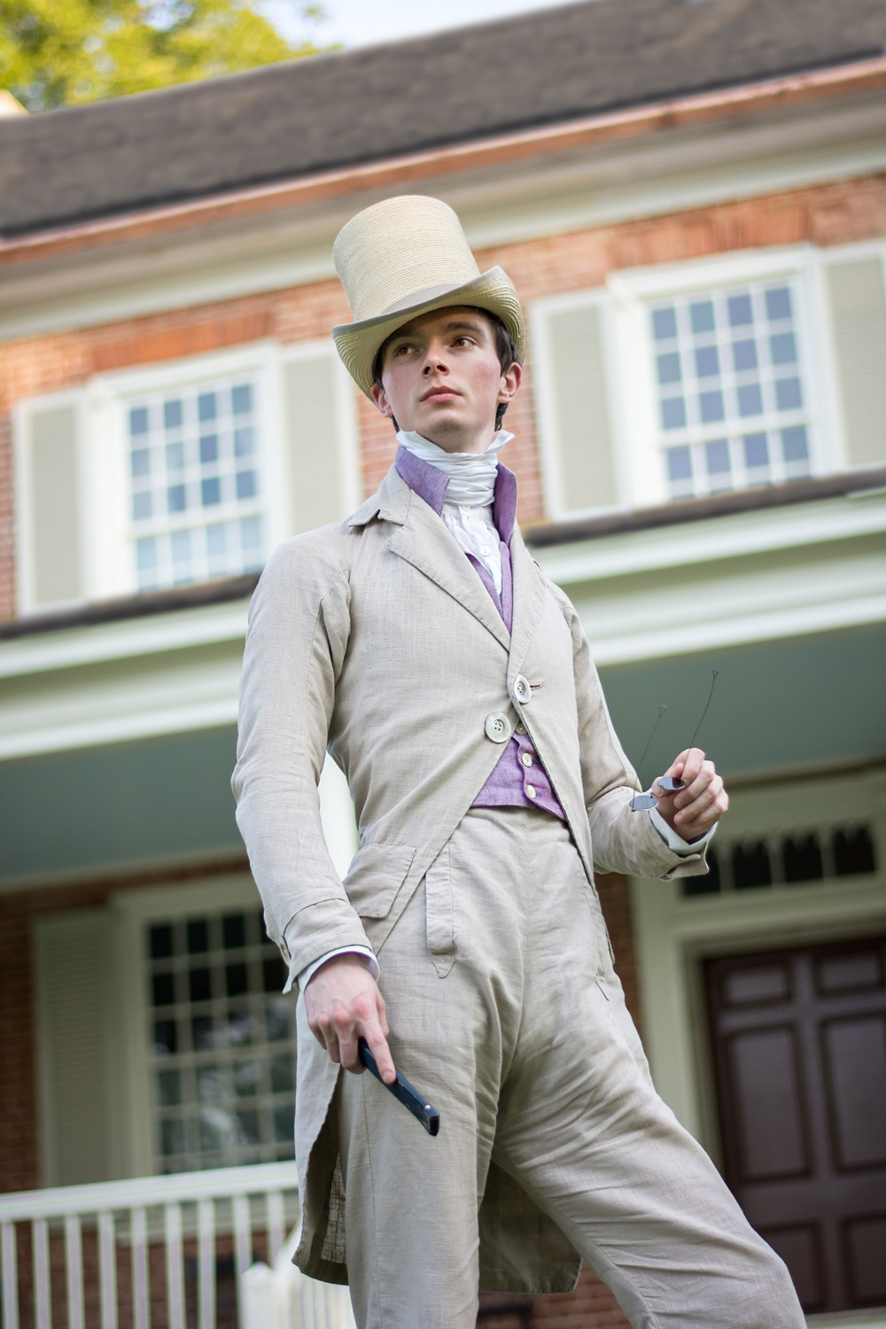 Zack Pinsent at Jane Austen Festival, 2018, photographed by Lauren Stowell, American Duchess