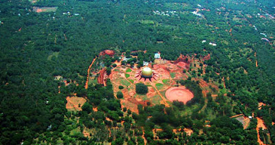Auroville desde el aire