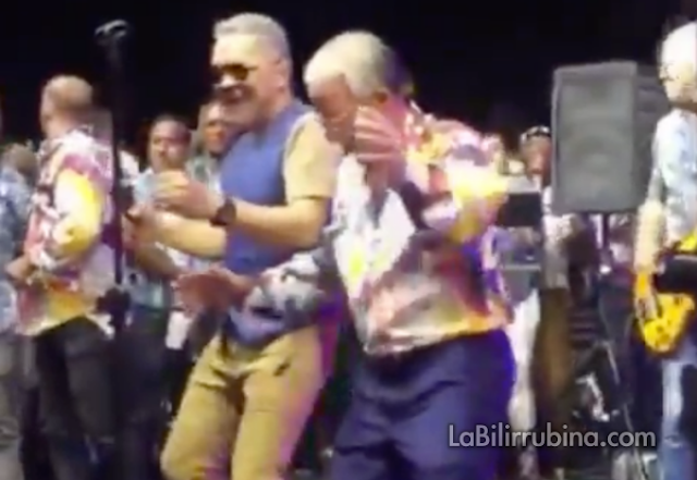 Amable Aristy Castro bailó a ritmo de los Hermanos Rosario Amable Aristy Castro