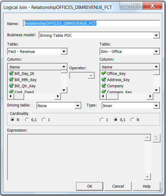 Let's Live The BI Wonder Using Driving table in OBIEE Complex Join