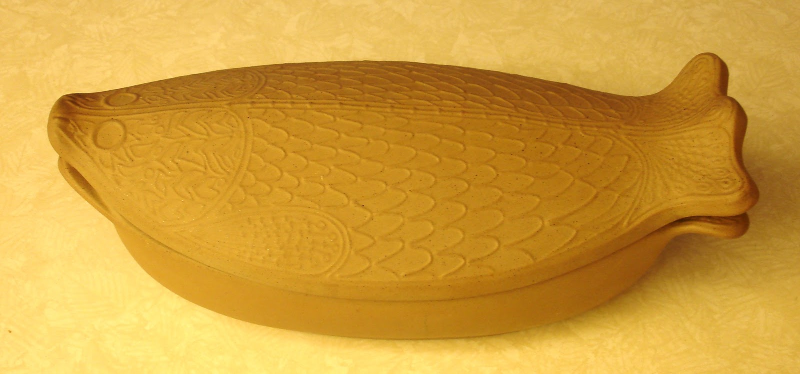 Blue Starr Gallery Ceramic Baker Oven Poached Pompano