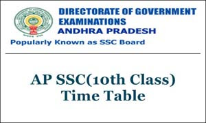 AP 10th Class Exam Time Table AP 10th Class Exam Time Table