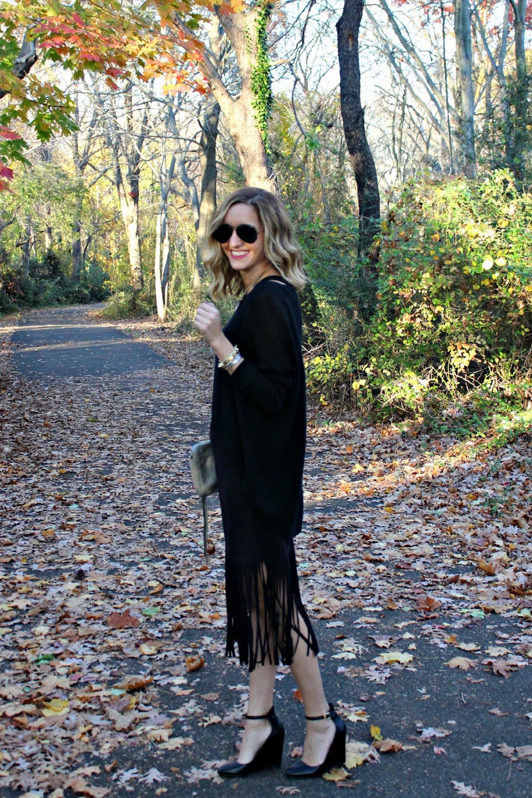 all black holiday outfit
