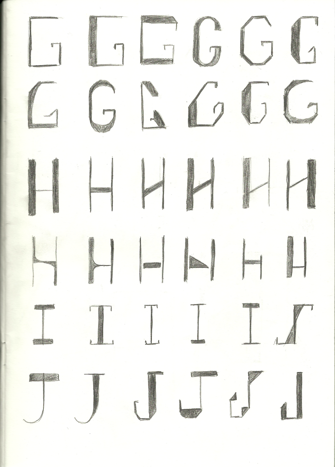 Design Practice Blog.: Typeface sketches