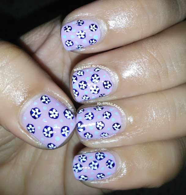 ELLE 18 MAUVY NISHIKA SWATCH REVIEW NAILART