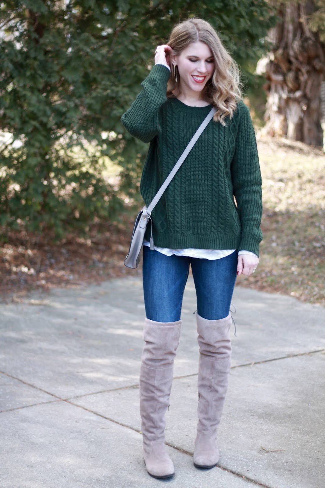 I do deClaire: Oversized Green Sweater
