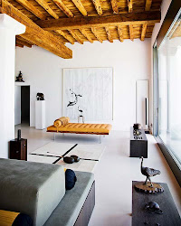 ibiza living minimalist room rustic modern peter schmidt space ceiling wood grey beams cube stylish clearly office beam contemporary investment