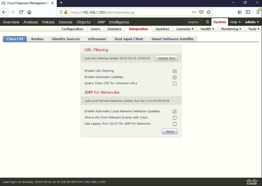 My Cybersecurity Journal Configuring Cisco FMC URL Filtering