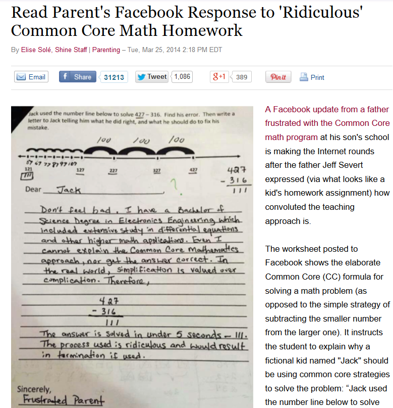 DemoCurmudgeon Common Core is a way of thinking, not a curriculum.